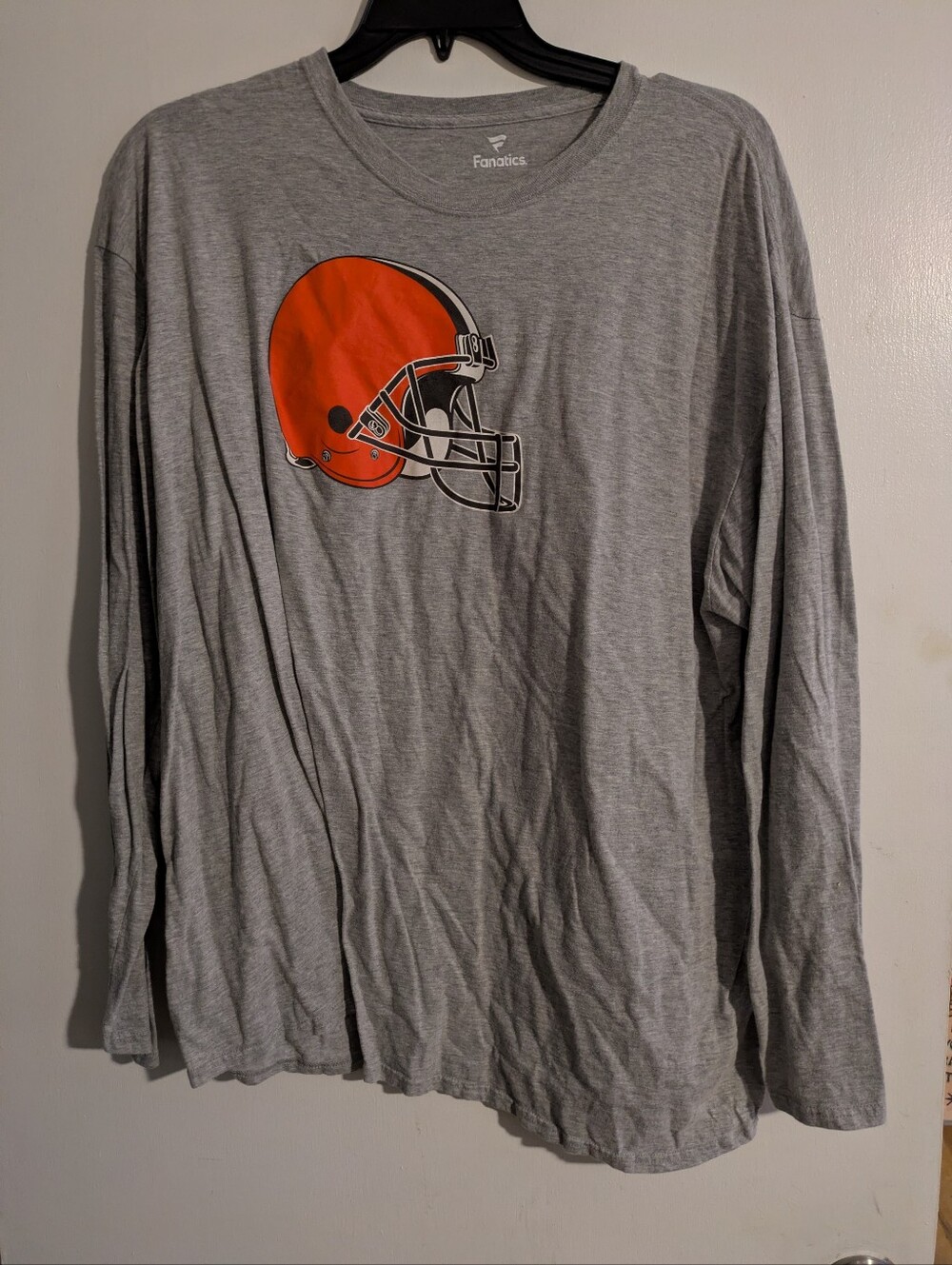 Cleveland Browns Fanatics 3XL Gray Long Sleeve T Shirt NFL Football
